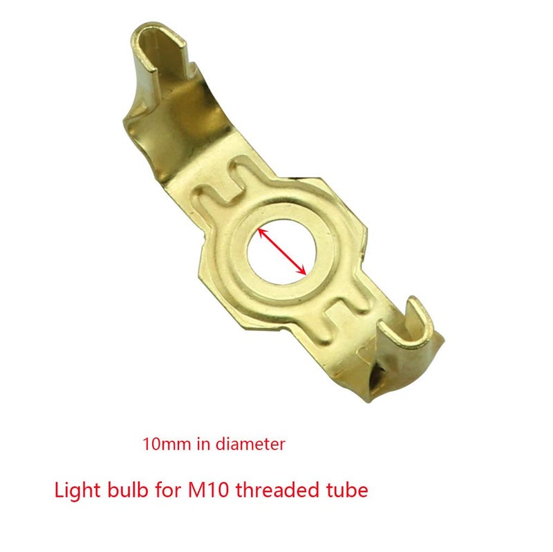 DZS Elec Imitation Gold Color 10 Inch Lamp Shade Harp Holder DIY Lighting Accessories Horn Frame Lampshade Bracket for Table/Floor Light Fitting - Image 4